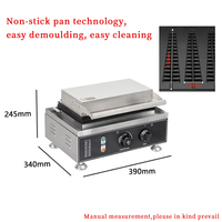 Nouveau four à gaufres électrique Machine équipement de collation en acier inoxydable pour restaurants et magasins d'alimentation pour gâteau de pin et autres collations