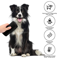 Brosse démêlante pour animaux de compagnie avec poignée antidérapante, grattoir à sueur pour chiens, chats et chevaux, élimine les poils lâches et le sous-poil, outil de toilettage