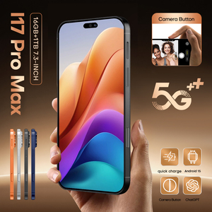Nuevo Smartphone I17 <span class=keywords><strong>Pro</strong></span> <span class=keywords><strong>Max</strong></span> 5G 2026, Pantalla HD de 90Hz, Cámara Trasera de 108MP, Almacenamiento de 16GB+<span class=keywords><strong>1TB</strong></span>, Deca-core Snapdragon 800, Francés - Product Image 5