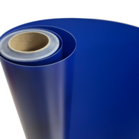 Film Vinyle Translucide Bleu pour Enseignes Lumineuses et Panneaux Rétroéclairés, Garantie Extérieure 7 Ans, Alternative au 3M 3630