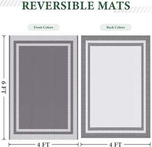 Alfombra <span class=keywords><strong>de</strong></span> paja <span class=keywords><strong>de</strong></span> plástico portátil para exteriores al por mayor, alfombras para acampar, alfombra duradera para exteriores, alfombra para exteriores - Product Image 4