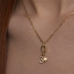 SP tối giản Chất lượng cao S925 Sterling <span class=keywords><strong>Silver</strong></span> <span class=keywords><strong>Silver</strong></span> mịn Sao Mặt dây chuyền quyến rũ cho vòng cổ - Product Image 3