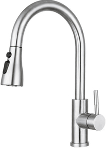 Robinet extractible en acier inoxydable et matériau de la vanne en céramique avec surface brossée nickelée Origine Chine - Product Image 6