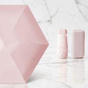 Creative Solid Promotional Logo Printed White Pink Small Luxury Decoration Parasol <b>Umbrella</b> - Product Image 3