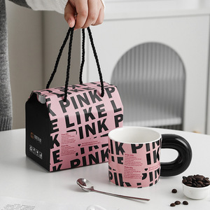 Tazza in Ceramica Creativa Stile Country, <span class=keywords><strong>Design</strong></span> Alla Moda Virale su Internet, Regalo Aziendale, per Caffè e Uso Quotidiano - Product Image 4