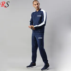 Penjualan terlaris grosir pakaian biru dongker pakaian olahraga Jogging pria Tracksuit