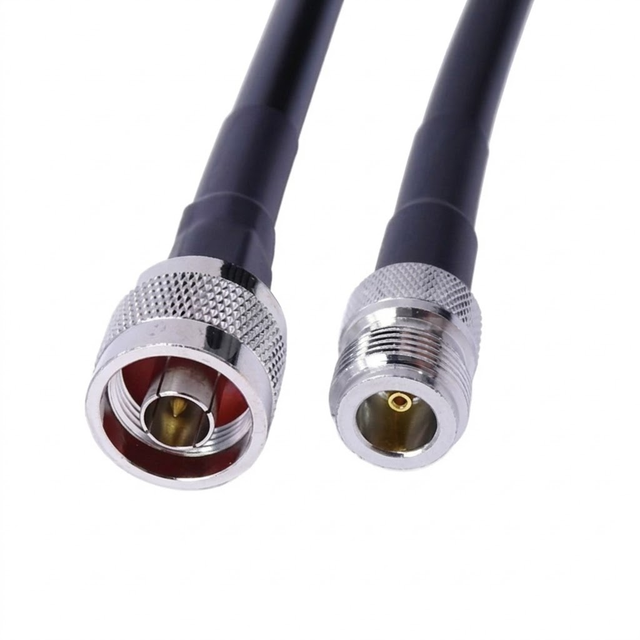 LMR400 Low Loss Coaxial Cable 50 Ohm N Male to N Female 6GHz RF Extension Jumper IP67 for Base Station Ham Radio Antenna