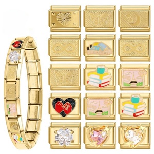 Italian-style Christian Unisex Charms Module DIY Gold-base Light-luxury Creative Personalized Accessories <b>Bracelets</b> - Product Image 2