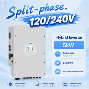 Convertisseur hybride monophasé Deye SUN-5K-SG02LP2-US-AM2 5 kW, convertisseur basse tension 120/240 V avec batterie 48 V/51,2 V - Product Image 1