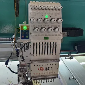 factory direct new green flat embroidery hat embroidery 9 needlse 18+1 head embroidery machine