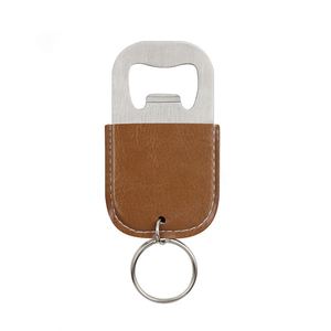 Custom Logo <b>Personalized</b> Laser Engraved Custom Logo Wholesale Pu Leather Bottle Opener <b>Keychain</b> - Product Image 2