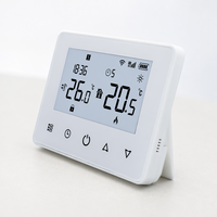Thermostat intelligent sans fil RF pour la régulation de la température ambiante, idéal pour les hôtels, les sous-sols et les chaudières à gaz domestiques, compatible Tuya WIFI et commande vocale Alexa