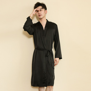 <span class=keywords><strong>Vestaglia</strong></span> Kimono in raso personalizzabile a 16 colori per <span class=keywords><strong>vestaglia</strong></span> termica per festa nuziale taglie forti Set per damigella della sposa - Product Image 5