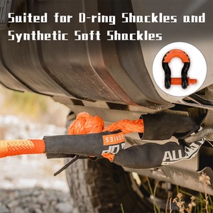 Camiones Suv todoterreno cuerda cinética estiramiento cuerda de remolque Vehículo de recuperación cuerda de recuperación de nailon trenzado doble - Product Image 6