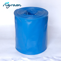 Tuyau plat en PVC, 4 bars, 6 bars, 10 bars, tuyau Flexible d'irrigation à l'eau, tuyau de décharge pour l'agriculture
