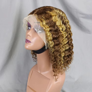 Cheveux Brésiliens Vierge 100% en Gros d'Usine, <span class=keywords><strong>Bob</strong></span> Bouclé pour Perruque, Densité 200%, Qualité Premium pour Lace - Product Image 5