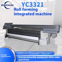 Fabricante Venta caliente Impresora Uv de gran formato Rollo a rollo Híbrido Led Impresora Uv Máquina de impresión de lona Uv