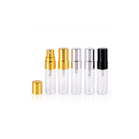Mini flacon en verre transparent rechargeable pour vaporisateur de parfum, flacon d'échantillon vide de 2ml, 3ml, 5ml