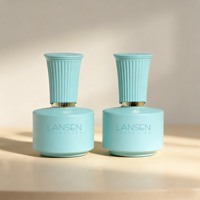 Flacon vide de 18 ml pour gel à ongles, couleur personnalisée vert, correspondance couleur Pantone, conteneur de vernis à ongles à marque privée