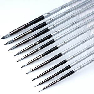 Yihuale Art fournisseur <span class=keywords><strong>peinture</strong></span> ensemble en <span class=keywords><strong>bois</strong></span> artiste pinceaux 10 pièces cheveux synthétiques pour huile aquarelle acrylique bricolage <span class=keywords><strong>peinture</strong></span> - Product Image 2