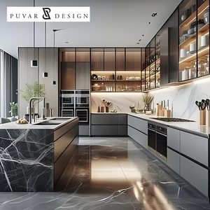 Diseño Modular <span class=keywords><strong>de</strong></span> <span class=keywords><strong>Cocina</strong></span> Personalizado para Toda la Casa, Solución Integral <span class=keywords><strong>de</strong></span> Gabinetes <span class=keywords><strong>de</strong></span> <span class=keywords><strong>Cocina</strong></span> <span class=keywords><strong>de</strong></span> Madera Contrachapada - Product Image 2