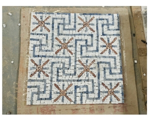 Mosaico de mármol blanco y negro <span class=keywords><strong>Tavera</strong></span>, azulejos de mármol para pisos, mosaicos de pared de mármol de cocina - Product Image 3