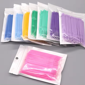 100 applicateurs individuels jetables durables pour extensions de cils, brosses à <span class=keywords><strong>mascara</strong></span> pour maquillage et nettoyage - Product Image 6