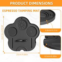 Tapis de bar à café en silicone, accessoires pour bar à café, tapis de tamping pour expresso, antidérapant, imperméable, station de tamping pour comptoir