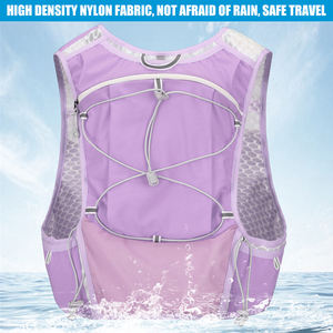 Gilet da Corsa Leggero e Impermeabile con Tasca Porta Telefono e Cerniera per Escursionismo, Trail Running, Maratona - Zaino di Idratazione per Sport e Viaggi - Product Image 4