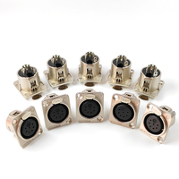Connecteur audio XLR Cannon 3, 4, 5, 6, 7 broches Mâle-Femelle, Contact en Cuivre, Type Speakon, 5A