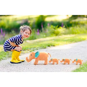 2024 Hot Sale Factory Custom The Elephant Set Stuffed Toys Mummy And Babies Elephant Toys