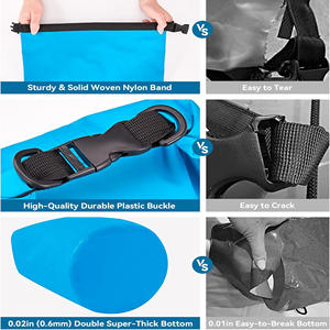 Waterdichte Droge Tas 5l Capaciteit Waterdichte Tas Met Enkele Riem En Hoge Capaciteit Crossbody Tas Met Reddingsfluitje Voor Watersport - Product Image 5