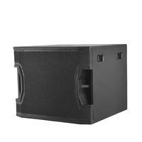 Caisse de son active en bois 1800W RMS, Subwoofer DJ avec double woofer ferrite 18 pouces, DSP intégré pour audio professionnel, vente en gros