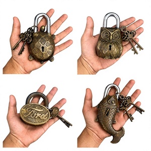 Shop Brass & Steel <b>Padlock</b> Premium Security Lock Heavy Duty Anti Theft Rolling Shutter Door Commercial <b>Padlock</b> Hardware - Product Image 1