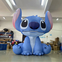 Jenor Figurine Gonflable Stitch, Modèle de Personnage Gonflable pour Décoration d'Événement Thématique