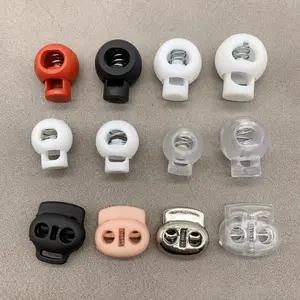 Accessories Supplier Custom Logo Size Color Black White Transparent Clear Plastic Rope Cord Lock Stopper