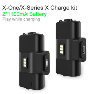 Batterie rechargeable filaire NiMH 1100mAh pour manettes Series <span class=keywords><strong>X</strong></span>/ <span class=keywords><strong>One</strong></span>/<span class=keywords><strong>X</strong></span>/<span class=keywords><strong>X</strong></span>/Elite, fabriquée en plastique et ABS - Product Image 2