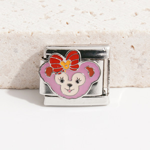 สร้อยข้อมือสแตนเลสแบบโมดูลาร์ DIY พร้อมจี้การ์ตูน ของขวัญเครื่องประดับสำหรับทุกเพศ - Product Image 2