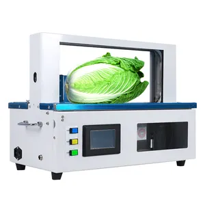 High Quality Food Vegetables Wrapping Machine full automatic Bundle Tying Machine OPP Tape Bundling Strapping machine