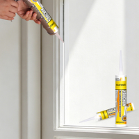 Scellant en silicone transparent GP, neutre, à séchage rapide, imperméable, adhésif de construction, colle pour verre, pour l'étanchéité des fenêtres et des portes