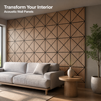 Panneau mural acoustique en MDF moderne et écologique, panneau acoustique en bois à lattes pour salle de conférence, home cinéma, pour la maison