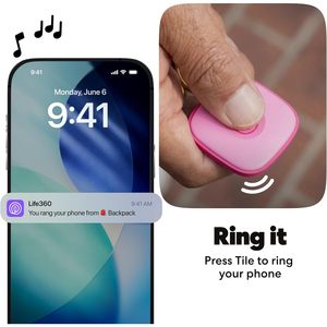 Life360 Tile Tracker, aplicación de seguimiento en tiempo real para llaves, bolsos, localizador de teléfonos, compatible con Android e iOS - Product Image 5