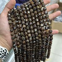 Perles en pierre gemme naturelle 8*8mm facettées en forme de cube, fil de 38cm, cristal de guérison, agate coupée en forme de cube de sucre, perles en vrac pour bijoux faits main DIY