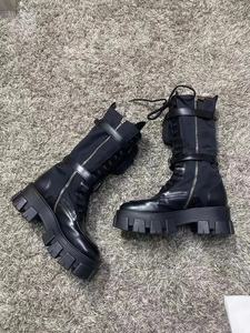 Bottes de marche personnalisées toutes saisons 2026 – Bottes de mode mi-mollet à bout rond en cuir véritable avec amorti, antidérapantes et imperméables - Product Image 3