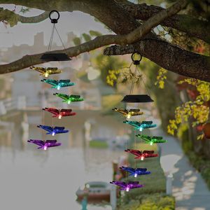 LED Solar <b>butterfly</b> Decorations Color Changing Waterproof Hanging Wind Chime <b>Lights</b> Patio Garden Decoration Indoor and Outdoor - Product Image 5
