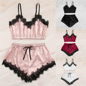 Ensemble de lingerie sexy en dentelle trois pièces, camisole et culotte bandeau, très vendu dans le commerce électronique transfrontalier européen et américain - Product Image 1