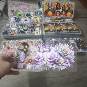 Autocollants de transfert UV DTF personnalisés à faible MOQ, imperméables, à thèmes variés, pour gobelets en verre de 16 oz – Vente chaude - Product Image 5