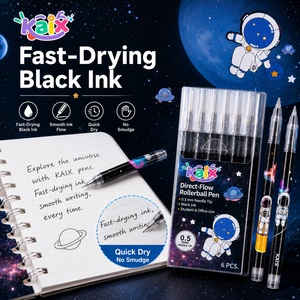 Bolígrafo de Gel de Punta Fina KAIX, Suministro Directo de Fábrica, Bolígrafo de Gel Negro con Punta de Aguja de 0.5 mm para Exámenes y Escritura - Product Image 1