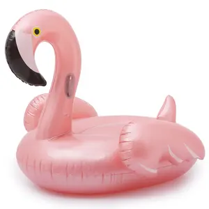 Прочный плавающий водный ряд надувной для детей и взрослых Фламинго надувной для наружного использования