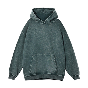 Custom High Quality Blank <strong>Vintage</strong> Washed Sublimation 100% Cotton Hoodies Wholesale Oversized Acid Wash Hoodie Men